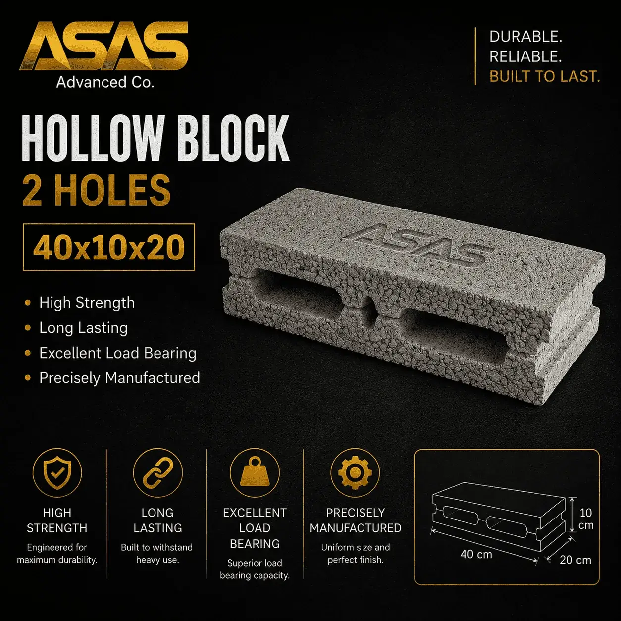 ASAS Advanced Co concrete block production factory in Saudi Arabia